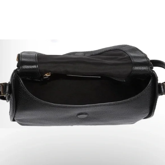 Marc Jacobs The Groove mini messenger Crossbody Bag Black in Gold Accents - Picture 4 of 8